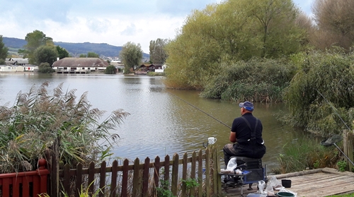 Chalet fishing lake