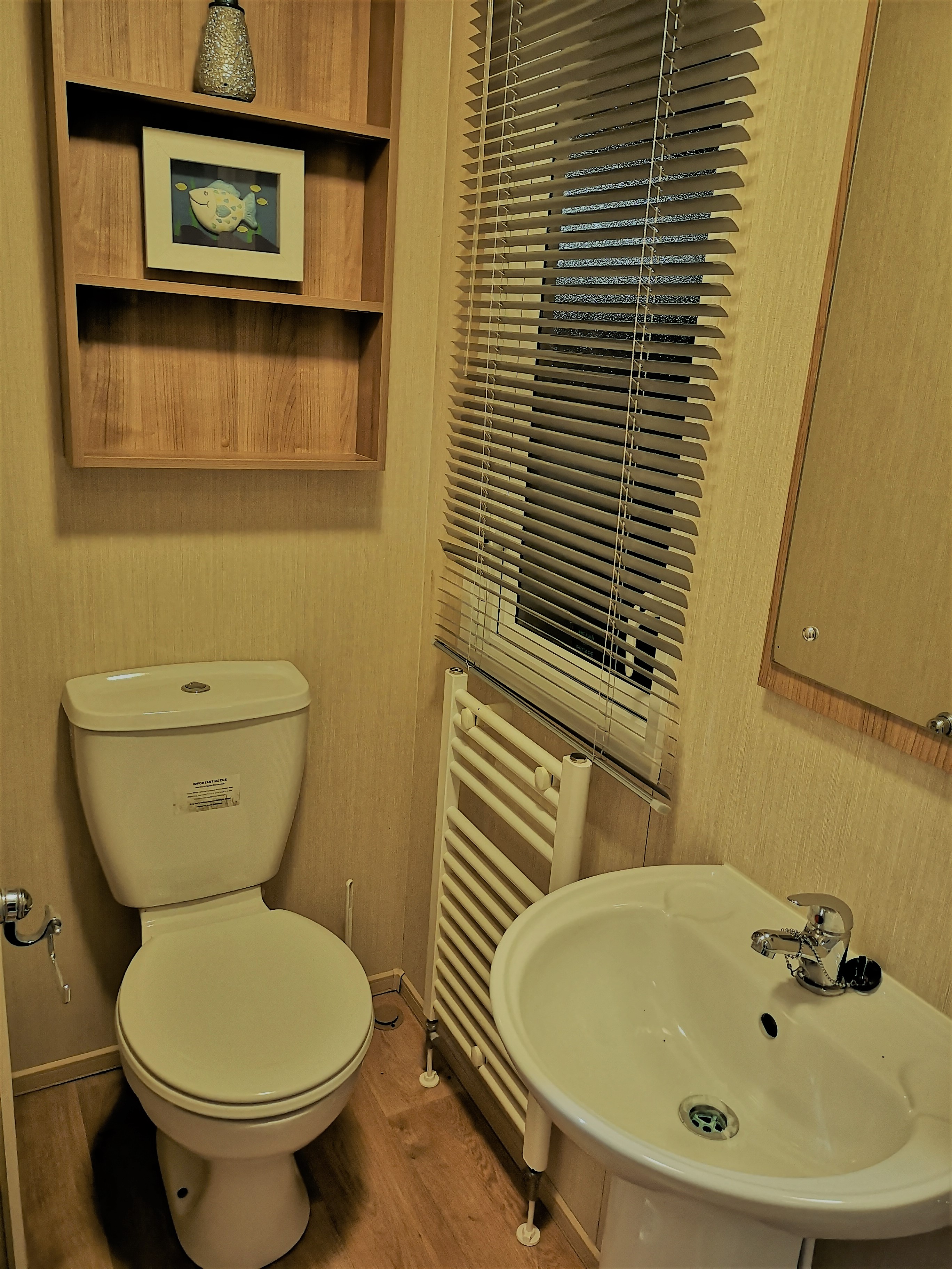 Caravan bathroom